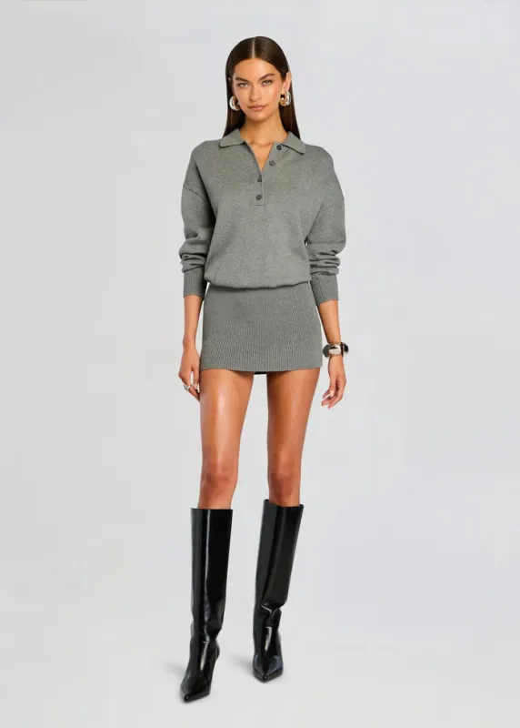 SER.O.YA - Lilly Mini Dress - Medium Grey sold by Jessie Boutique