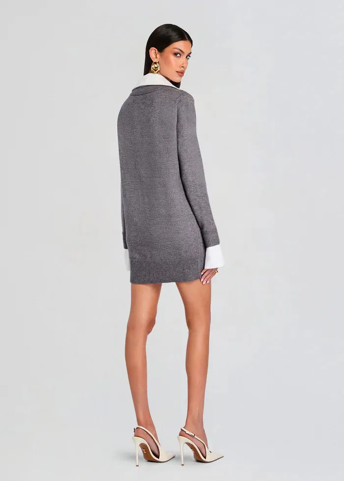 SER.O.YA - Karli Mini Dress - Medium Grey sold by Jessie Boutique product image thumbnail 3