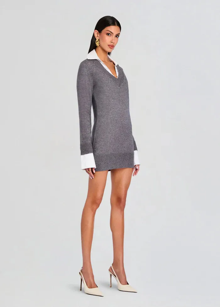 SER.O.YA - Karli Mini Dress - Medium Grey sold by Jessie Boutique product image thumbnail 4