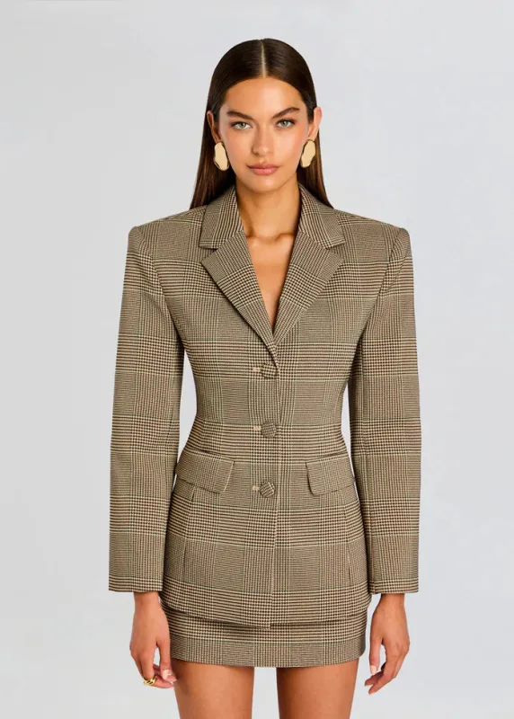 SER.O.YA - Jennifer Blazer - British Plaid made by Seroya
