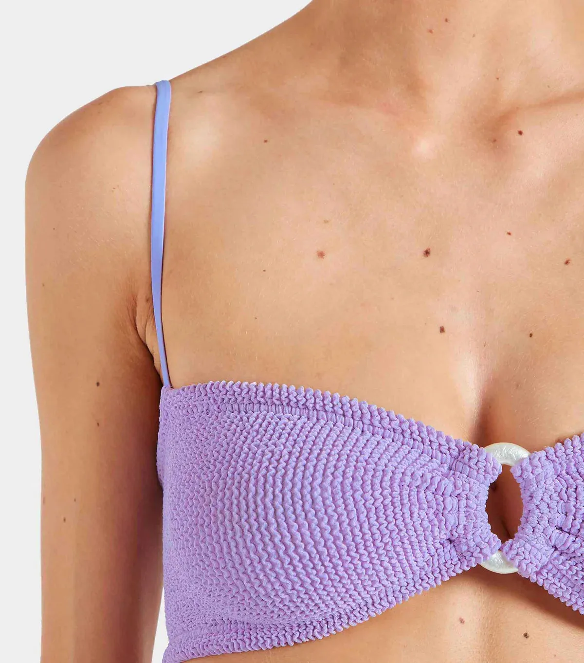 Hunza G - Misty Bikini With Pearly Hoop - Lilac sold by Jessie Boutique product image thumbnail 2