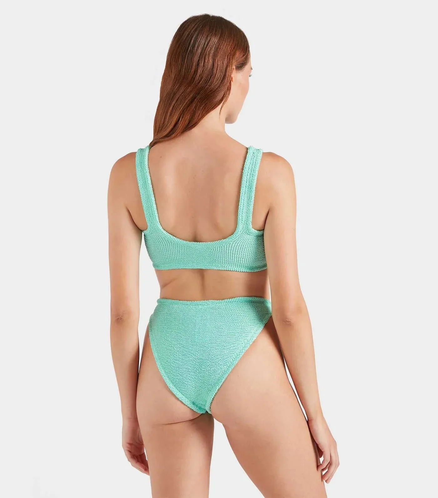 Hunza G - Julia Bikini With Pearly Hoop - Metallic Mint sold by Jessie Boutique product image thumbnail 3
