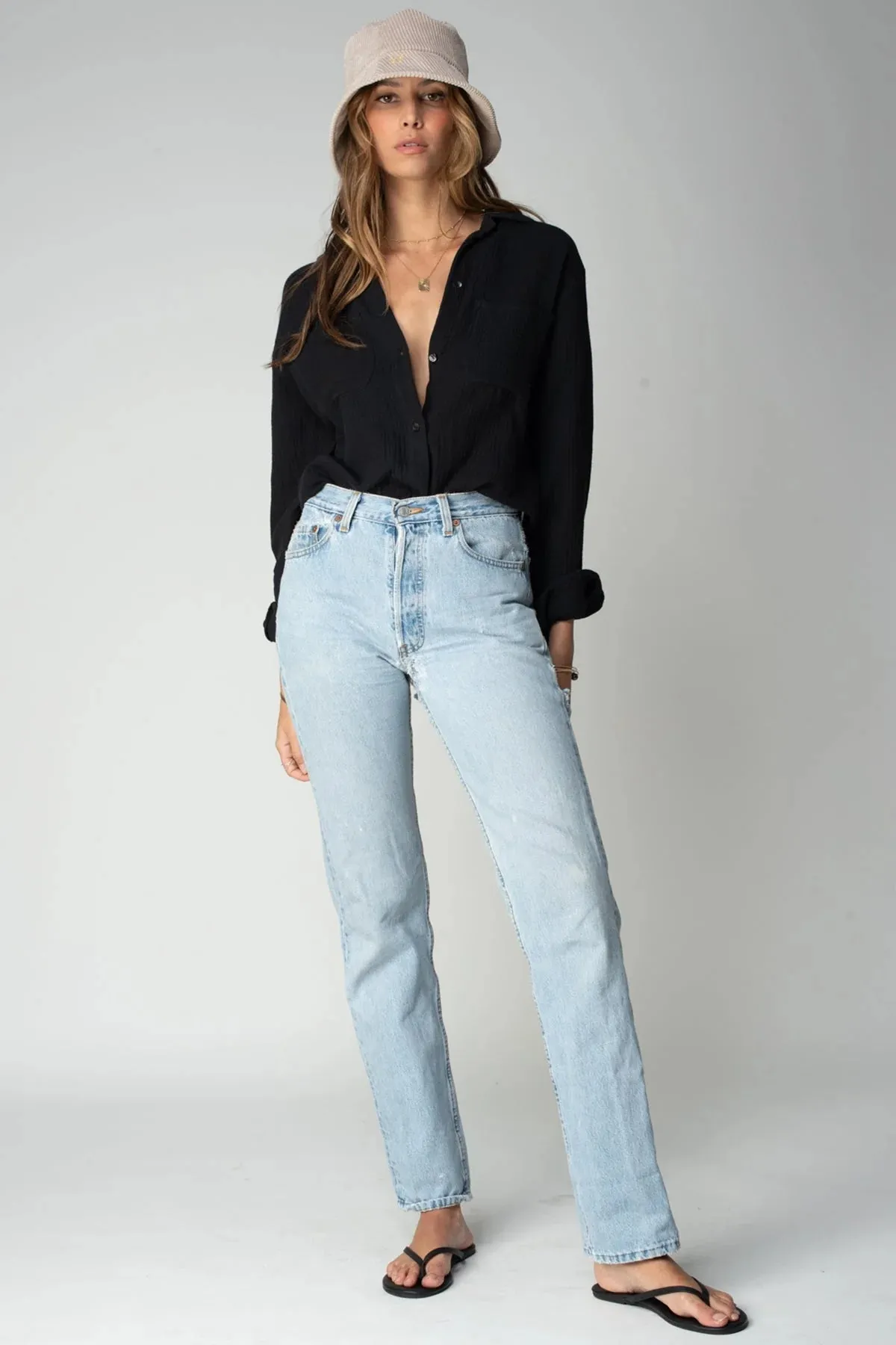 Stillwater - Double Gauze Favorite Shirt - Black sold by Jessie Boutique product image thumbnail 3