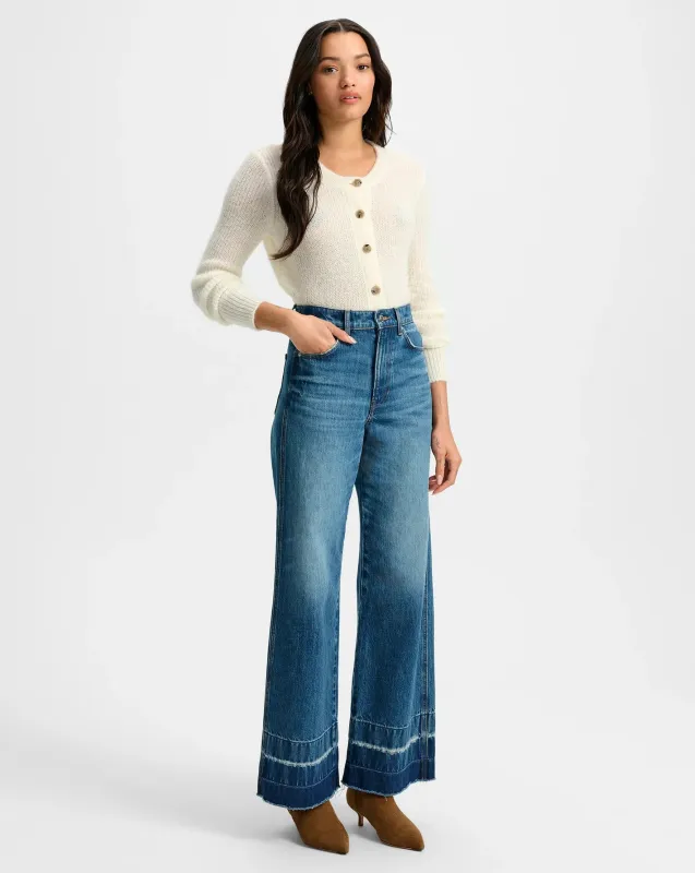 Veronica Beard - Taylor Wide-Leg Jean - City Blast sold by Jessie Boutique