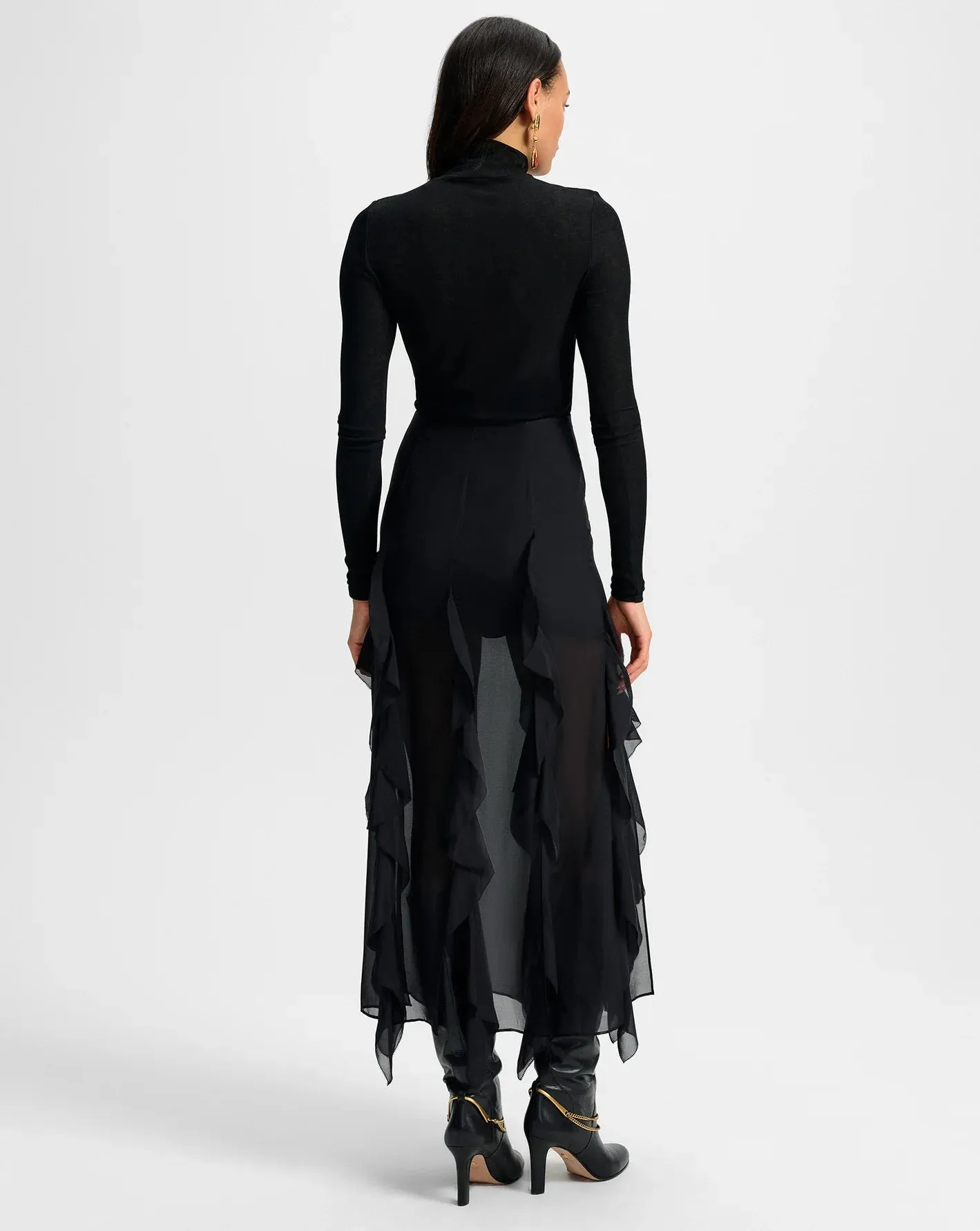 Veronica Beard - Ava Silk Maxi Skirt - Black sold by Jessie Boutique product image thumbnail 4