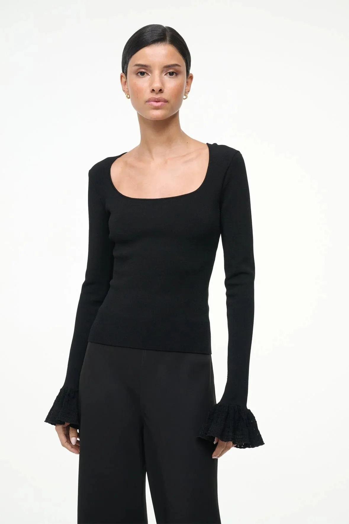 Staud - Shelley Top - Black sold by Jessie Boutique