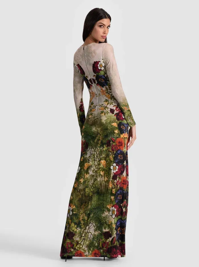 Alice + Olivia - Delora Maxi Dress - Forbidden Forest sold by Jessie Boutique product image thumbnail 3