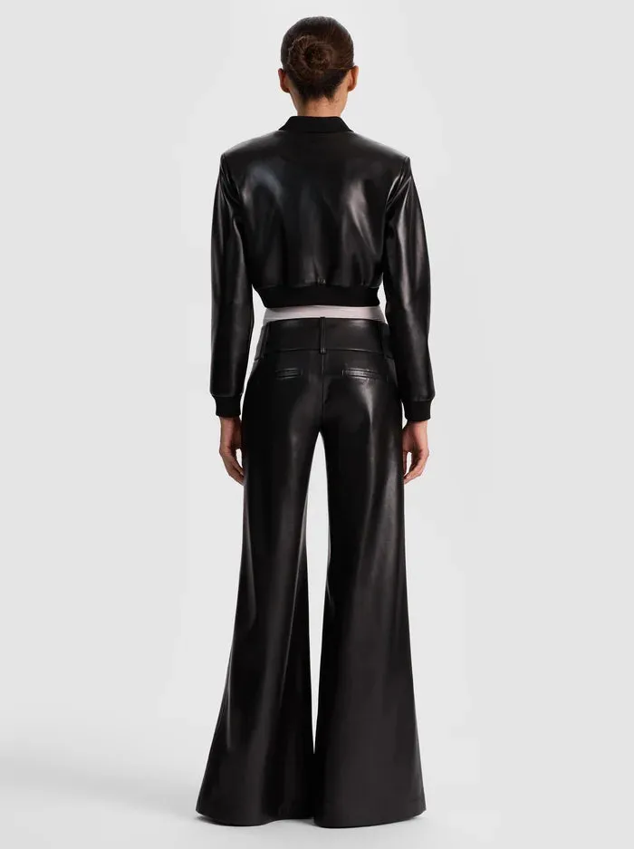 Alice + Olivia - Olivia Vegan Wide Leg Pant - Black sold by Jessie Boutique product image thumbnail 3