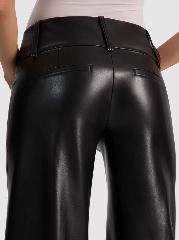 Alice + Olivia - Olivia Vegan Wide Leg Pant - Black sold by Jessie Boutique product image thumbnail 2