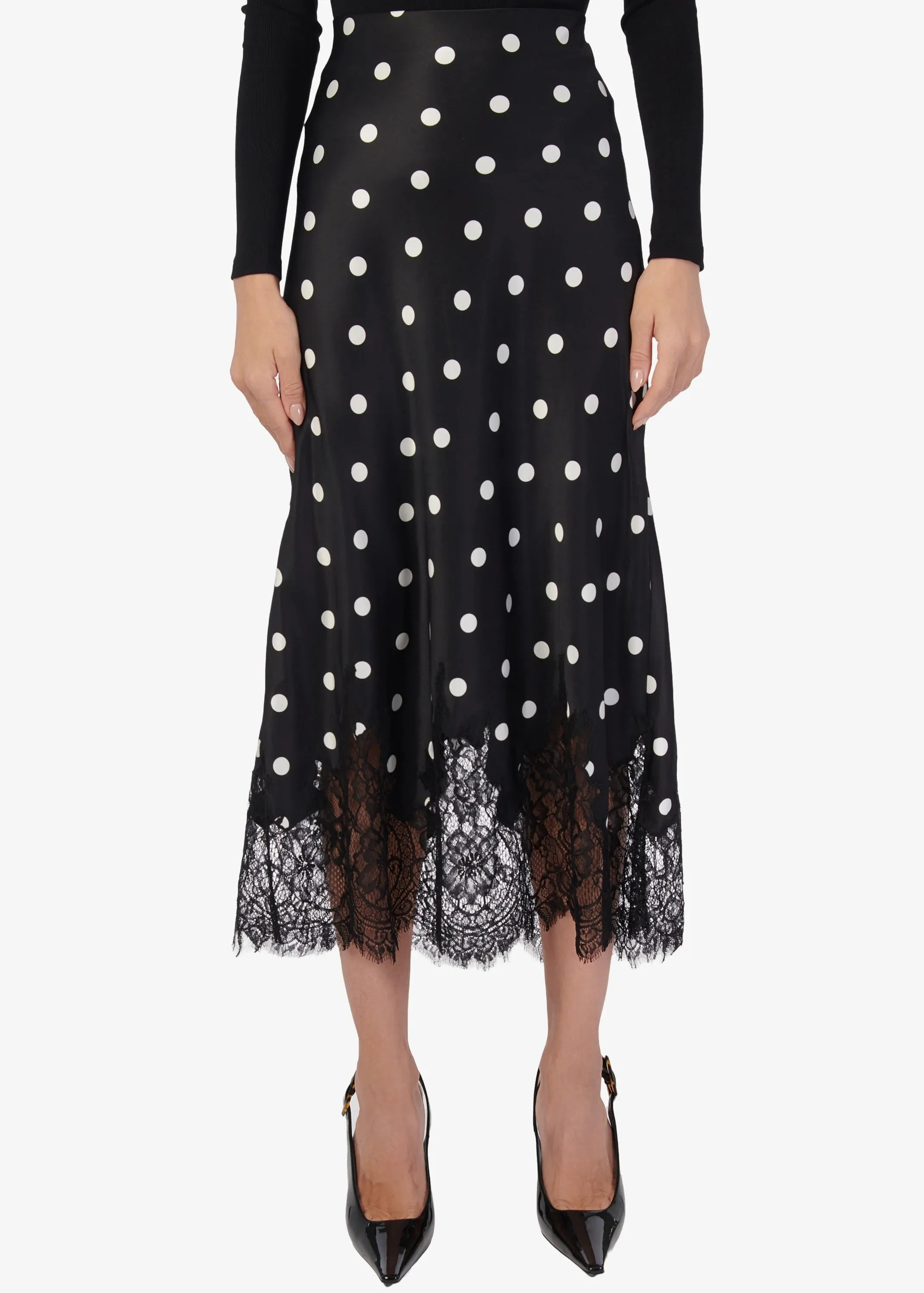 Cami NYC - Vivienne Skirt - Black Polka-Dot sold by Jessie Boutique product image thumbnail 3