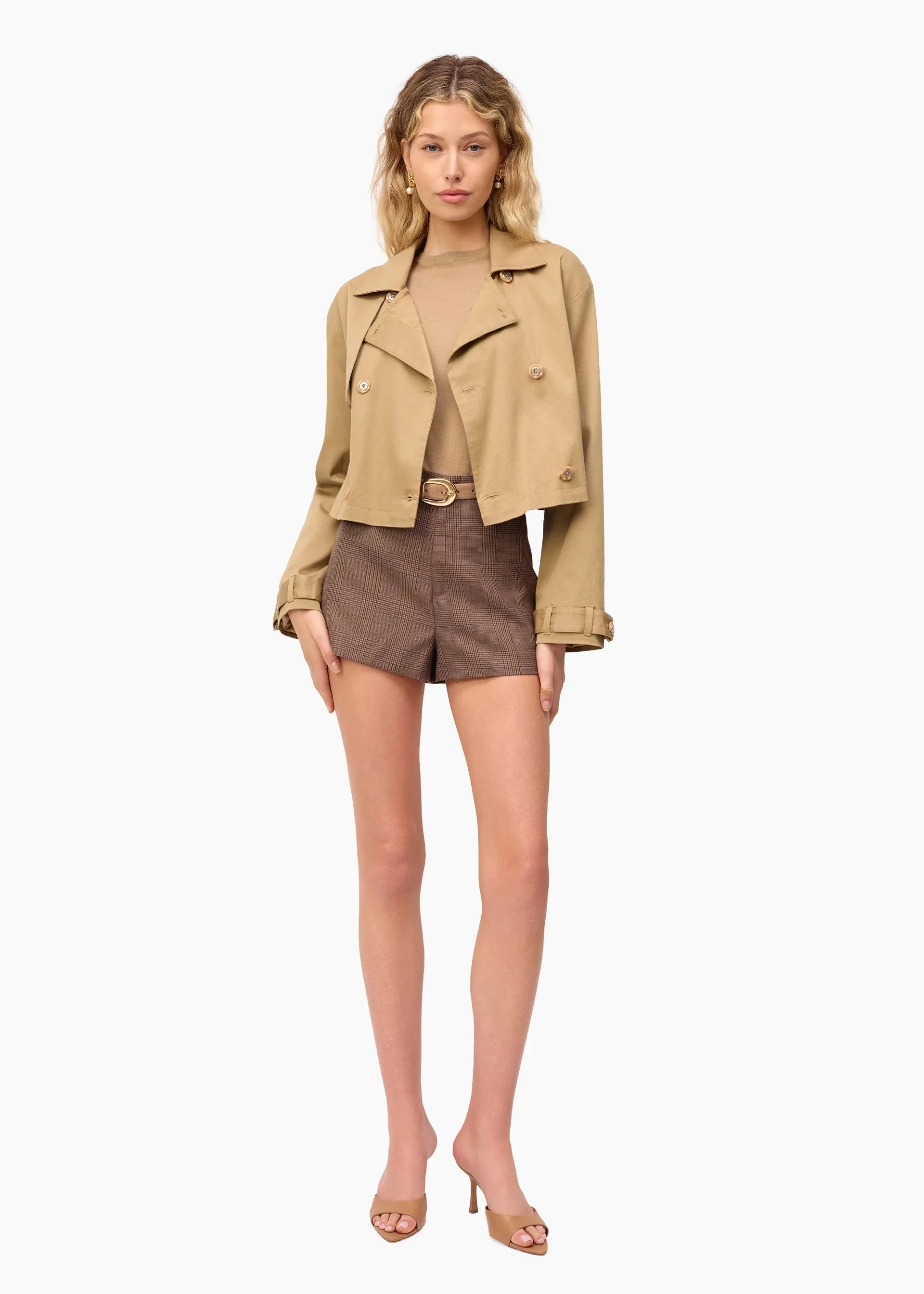 Cami NYC - Evans Cropped Trench - Miso sold by Jessie Boutique product image thumbnail 3