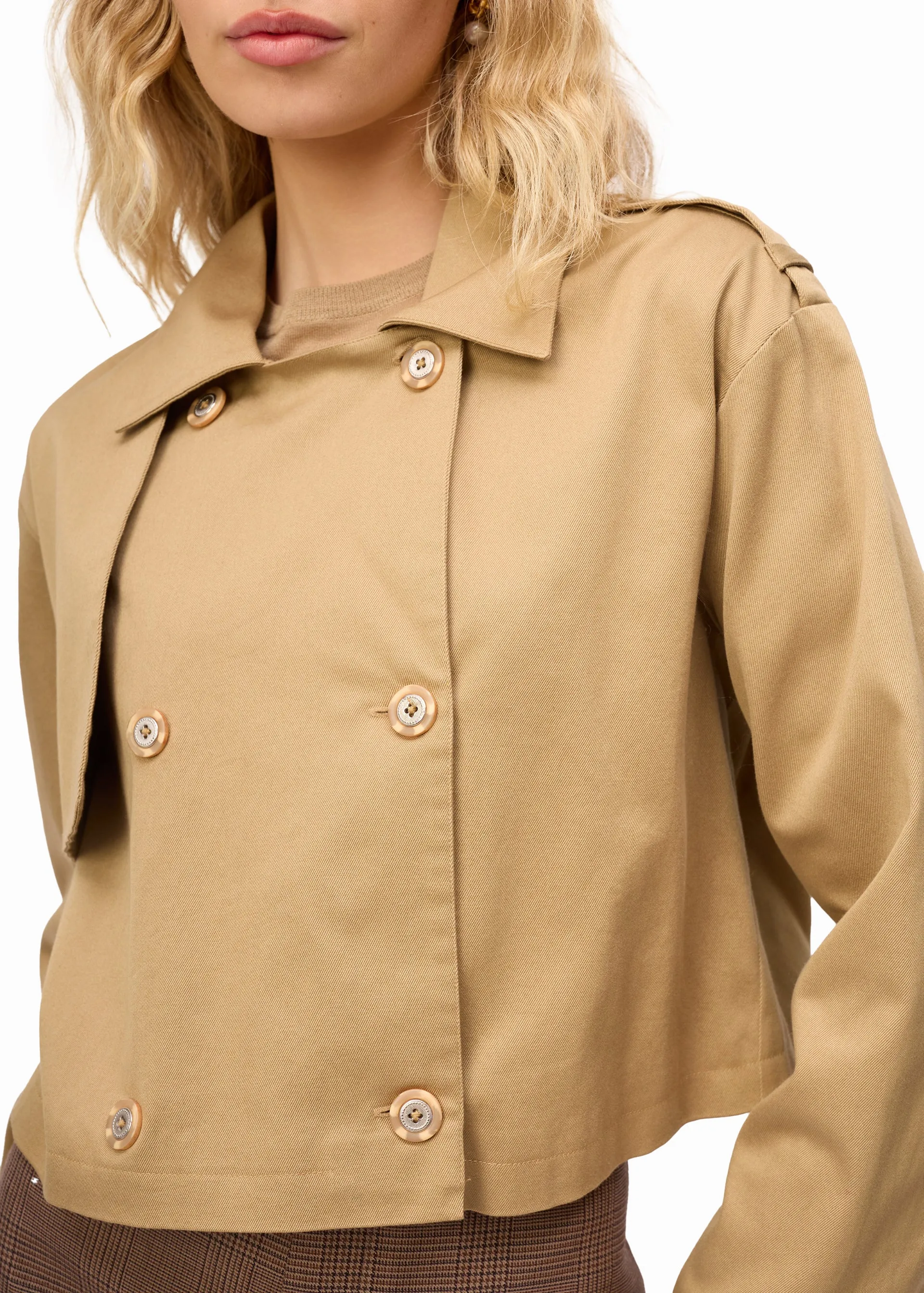 Cami NYC - Evans Cropped Trench - Miso sold by Jessie Boutique product image thumbnail 4