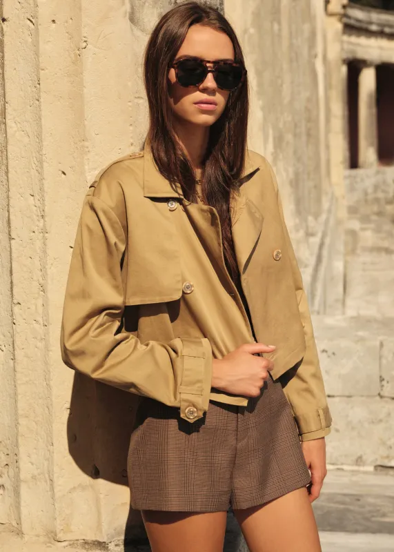 Cami NYC - Evans Cropped Trench - Miso sold by Jessie Boutique
