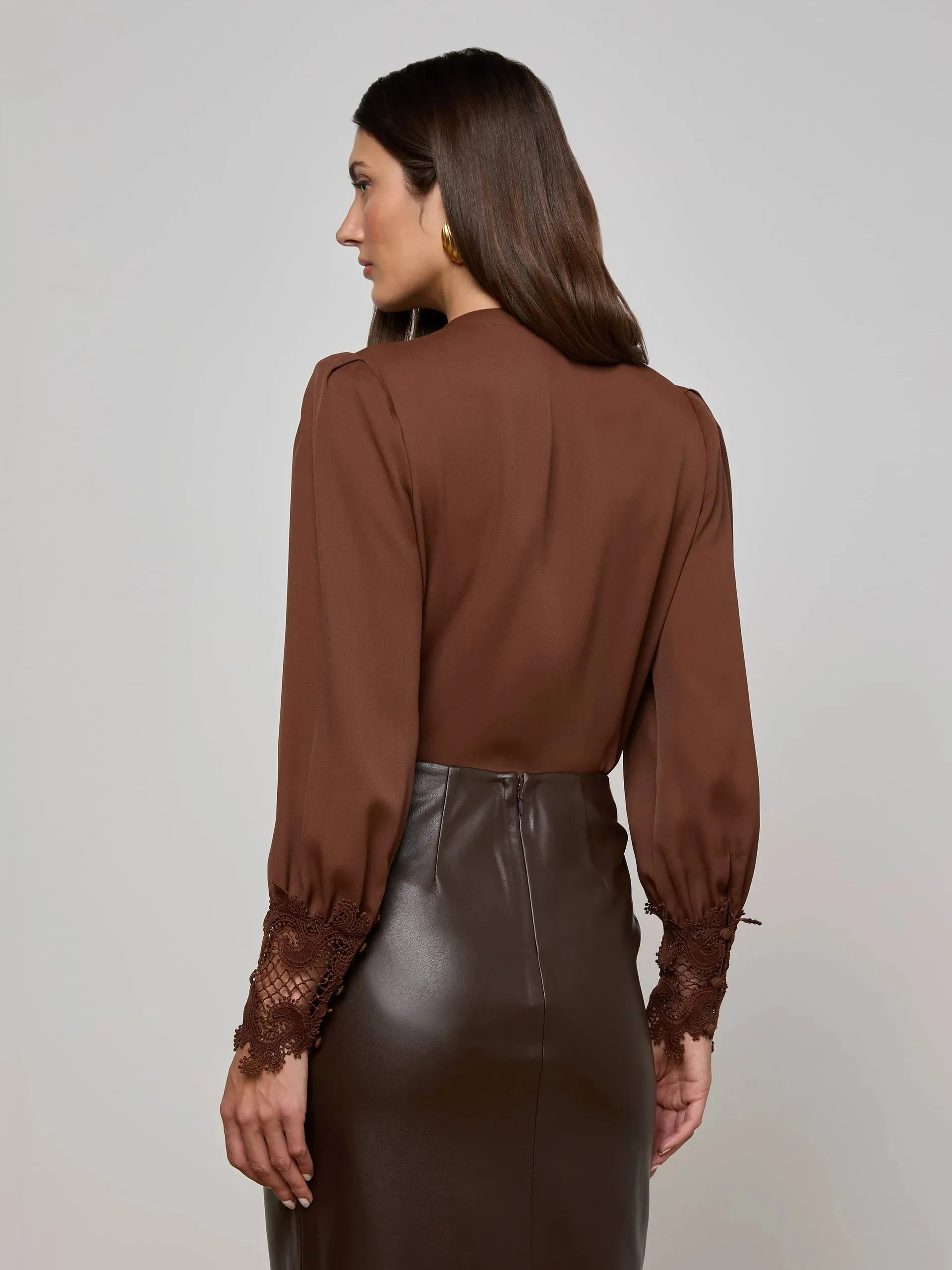 L'agence - Ava Blouse - Hot Fudge sold by Jessie Boutique product image thumbnail 3