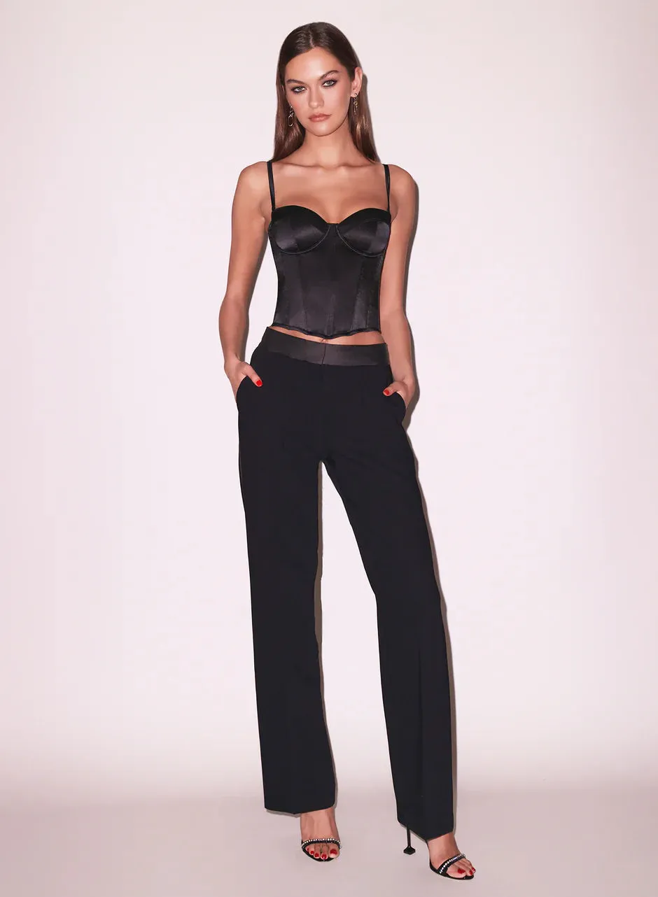 Fleur Du Mal - Tuxedo Pant - Black sold by Jessie Boutique