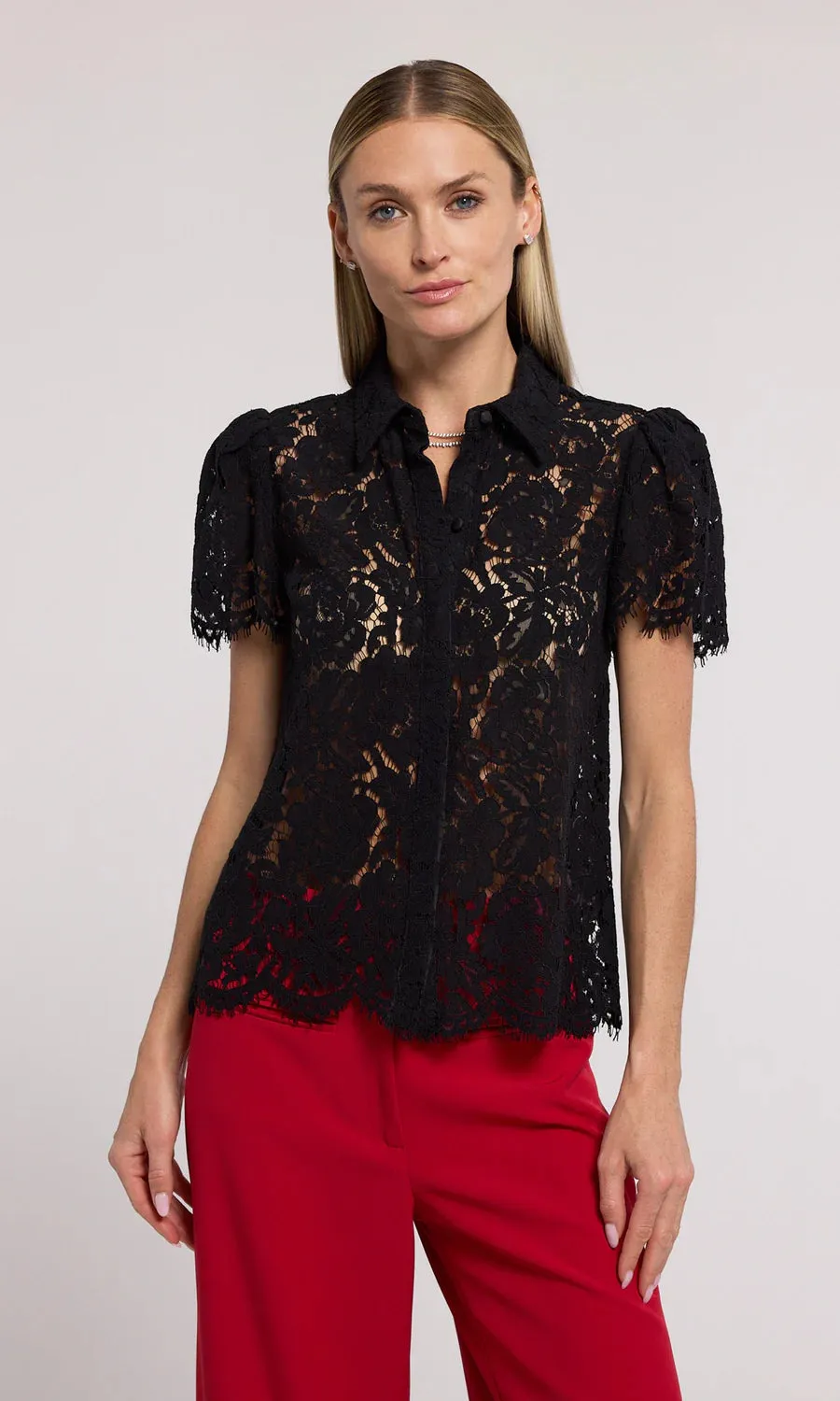 Generation love - Murphy Lace Shirt - Black sold by Jessie Boutique product image thumbnail 3