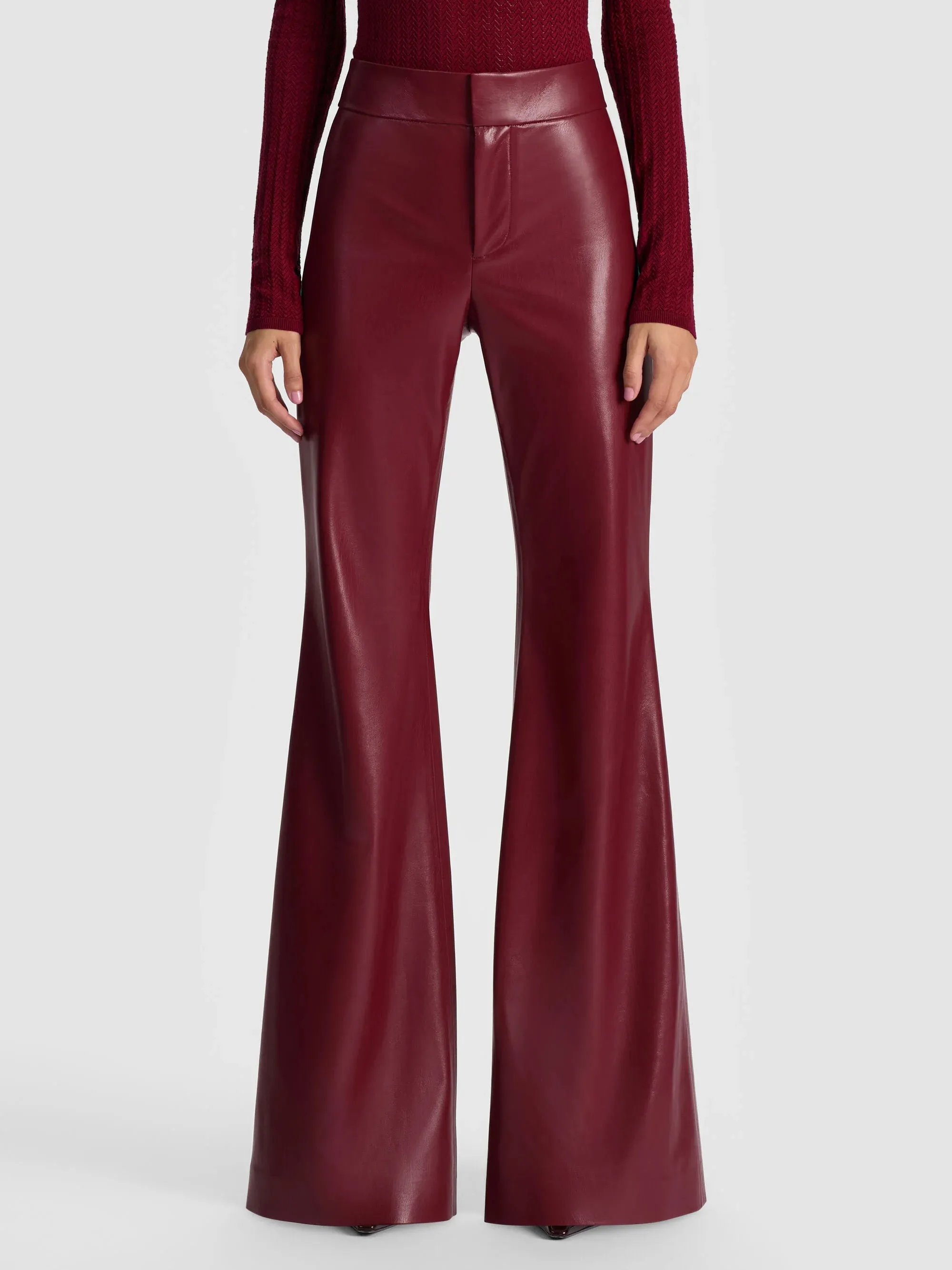 Alice + Olivia - Andrew Vegan Pant - Oxblood sold by Jessie Boutique product image thumbnail 2