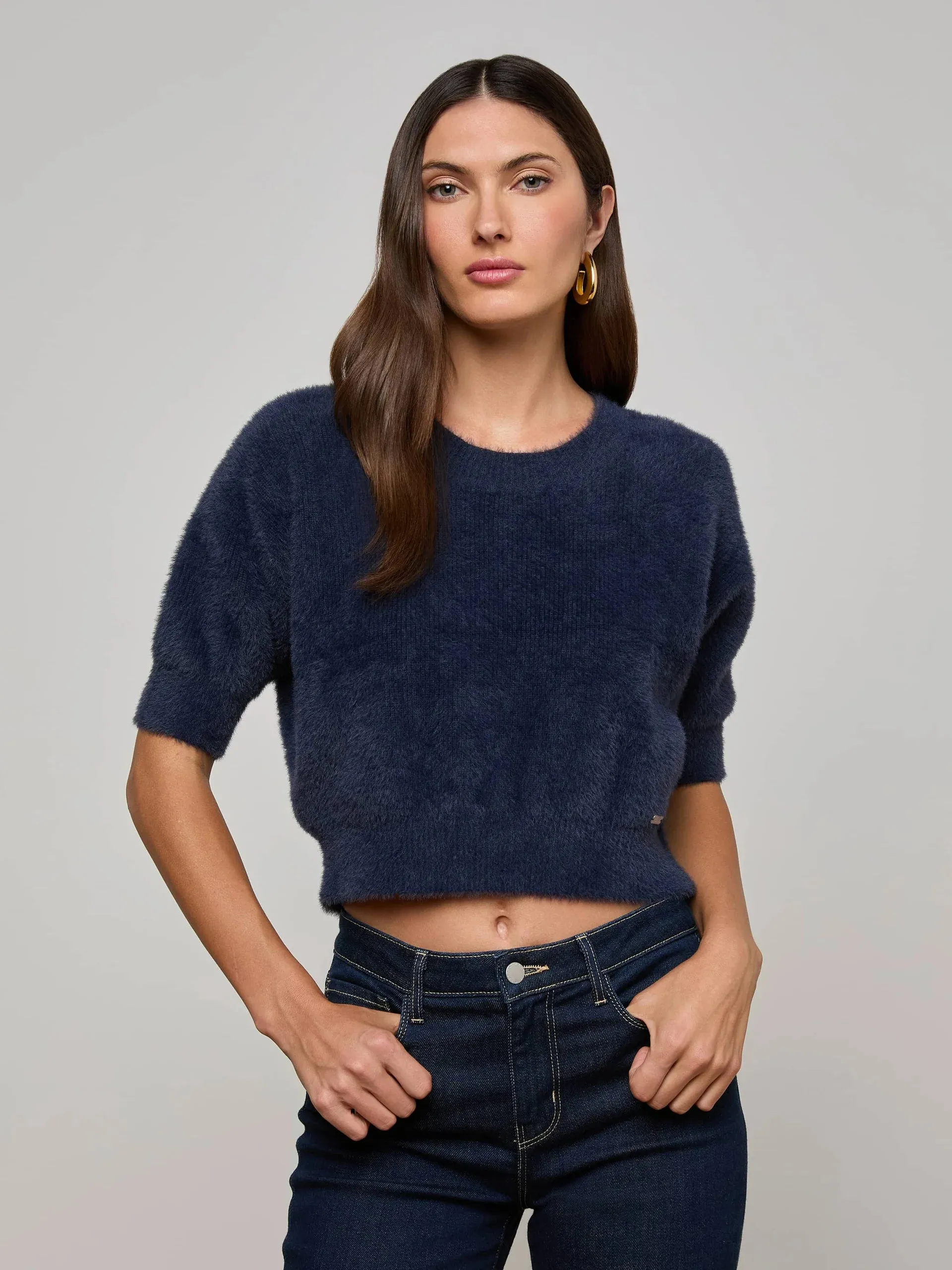 L'agence - Guinevere Sweater - Midnight sold by Jessie Boutique