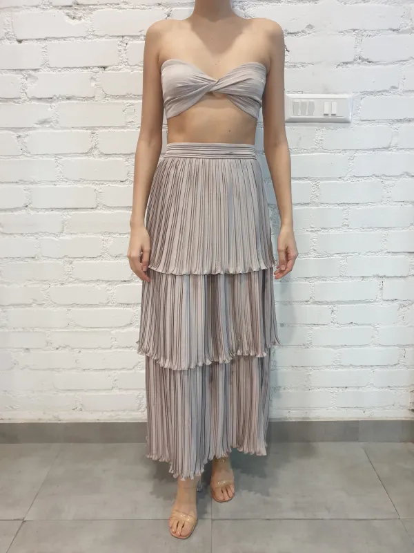 Rococo Sand - Cassi Long Skirt - Beige made by Jessie Boutique