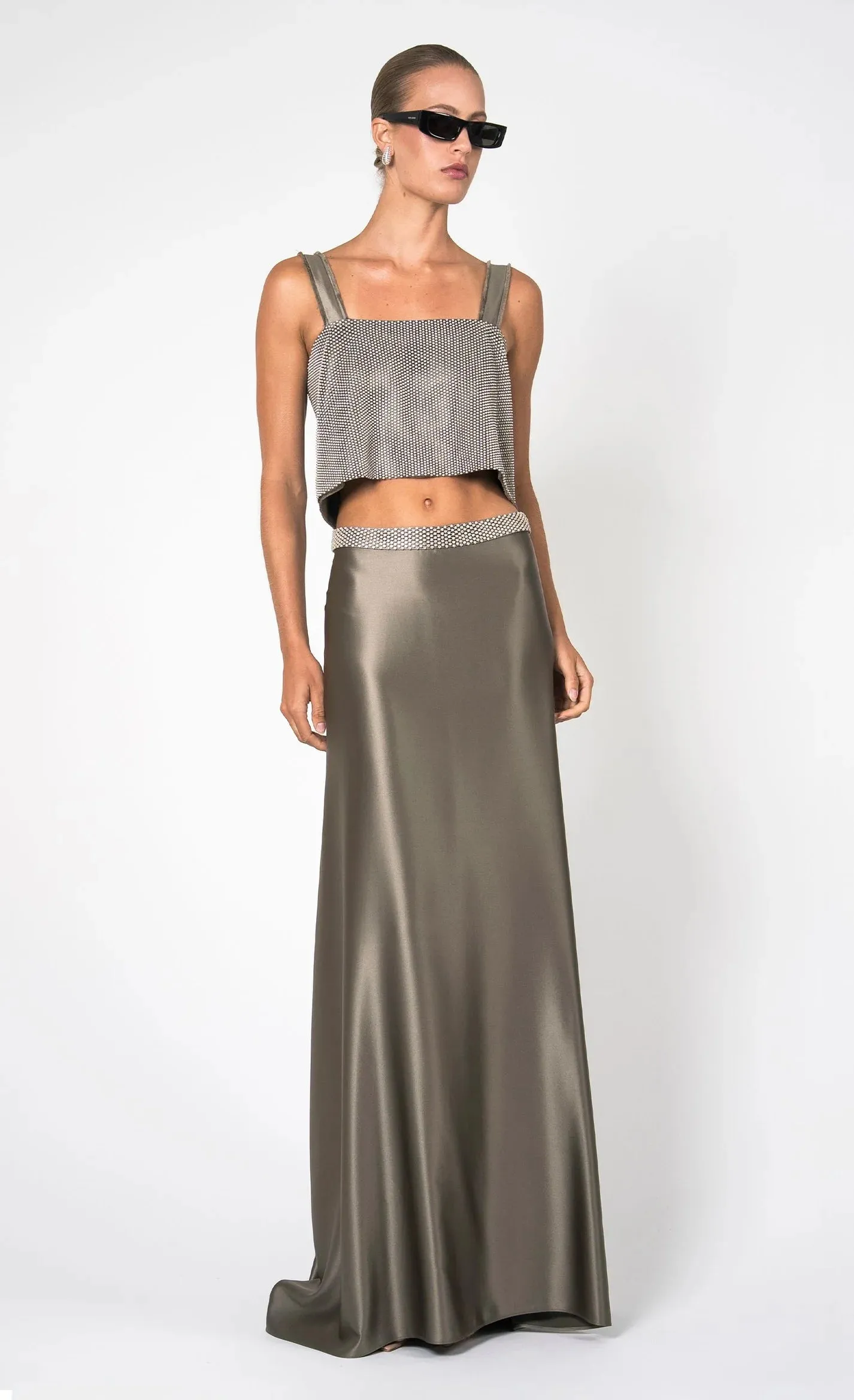 Nonchalant - Gemma Maxi Skirt - Moss sold by Jessie Boutique