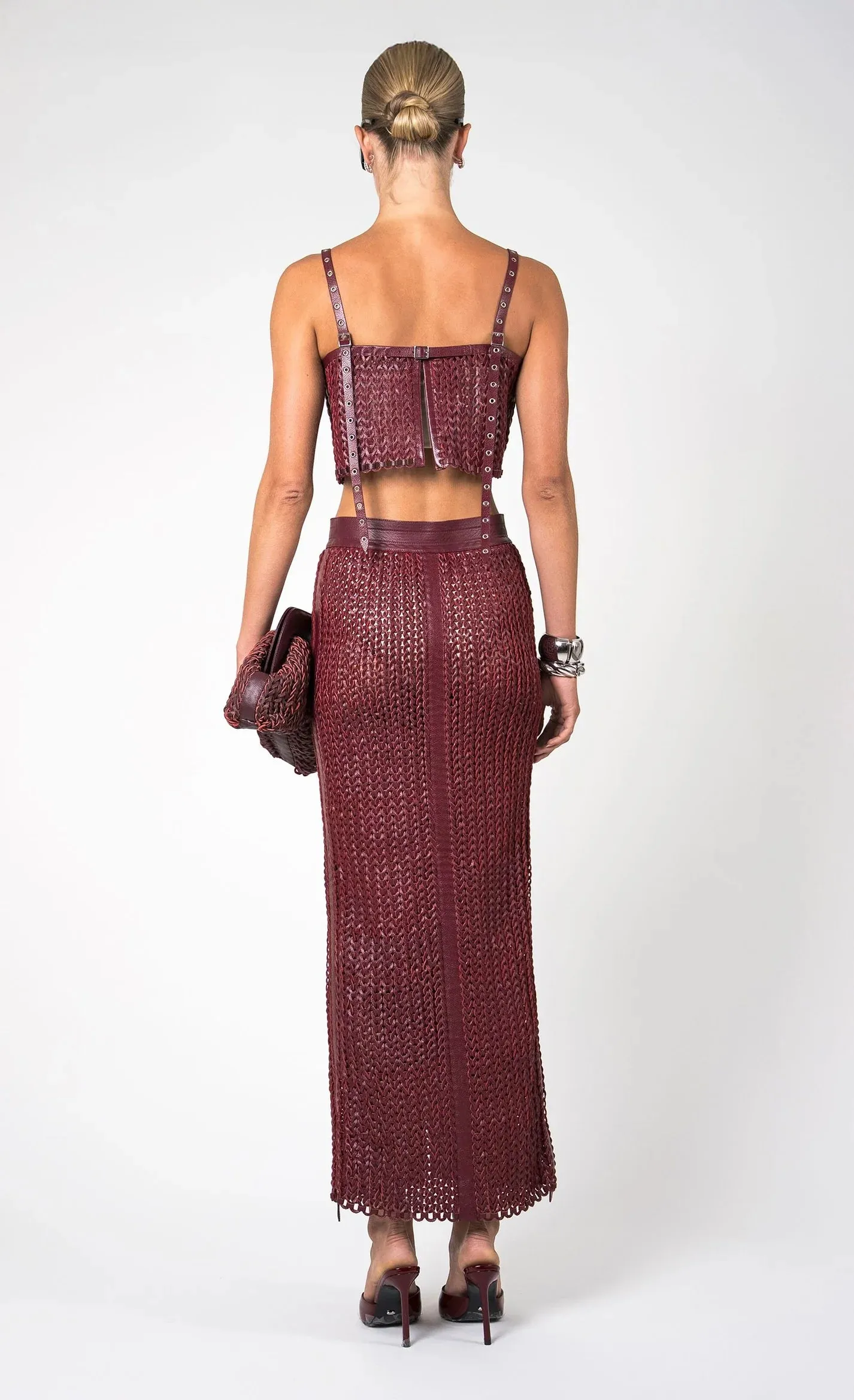 Nonchalant - Karina Skirt - Bordeaux sold by Jessie Boutique product image thumbnail 3