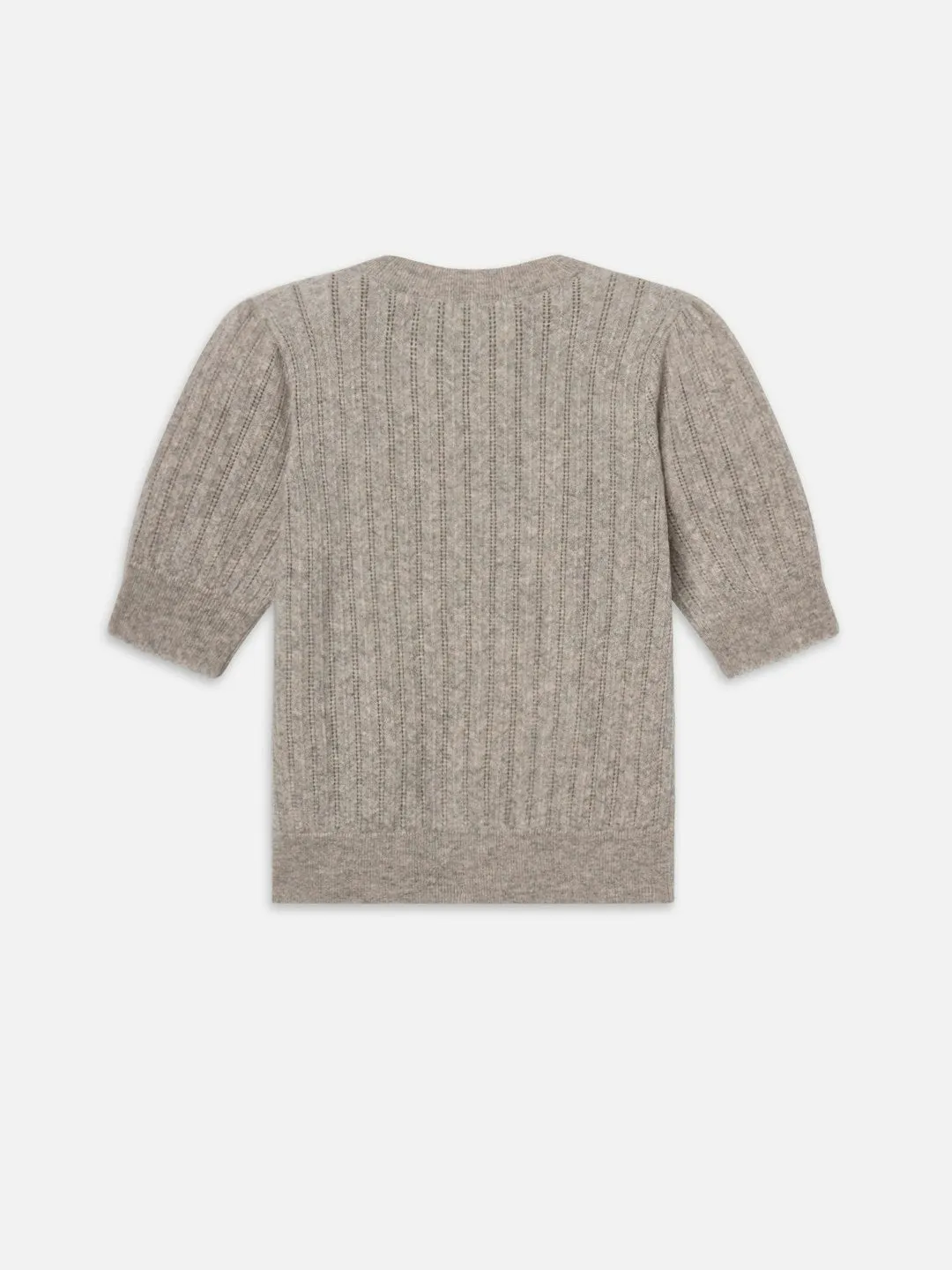 Frame - The Ladder Pointelle Sweater - Light Heather Grey sold by Jessie Boutique product image thumbnail 3