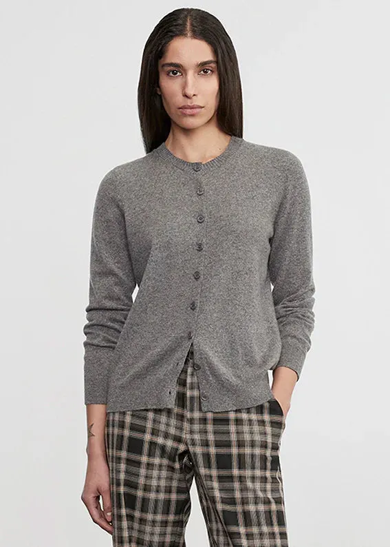Enza Costa - Cashmere Fitted Cardigan - Thunder sold by Jessie Boutique product image thumbnail 2