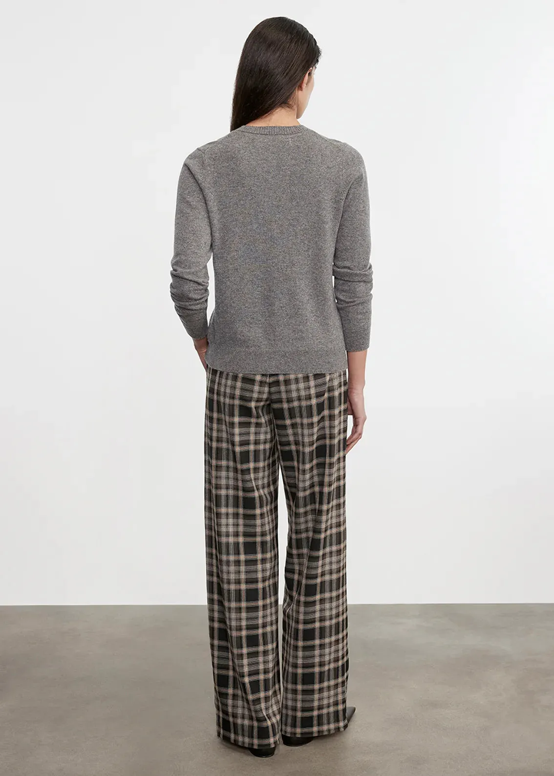 Enza Costa - Cashmere Fitted Cardigan - Thunder sold by Jessie Boutique product image thumbnail 4