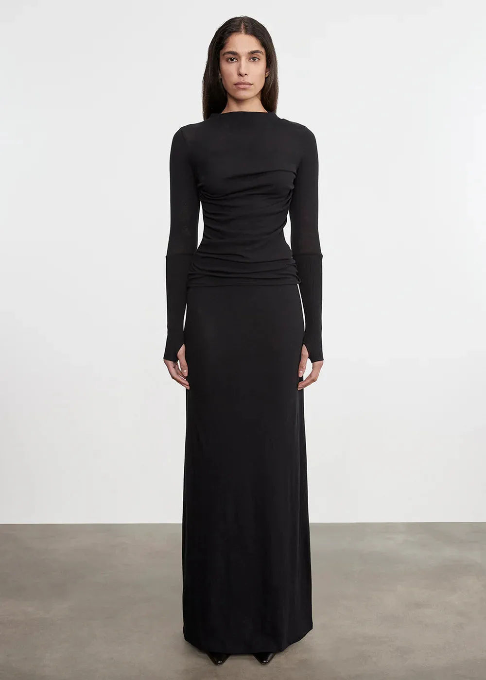 Enza Costa - Cashmere Bias Skirt - Black sold by Jessie Boutique product image thumbnail 2