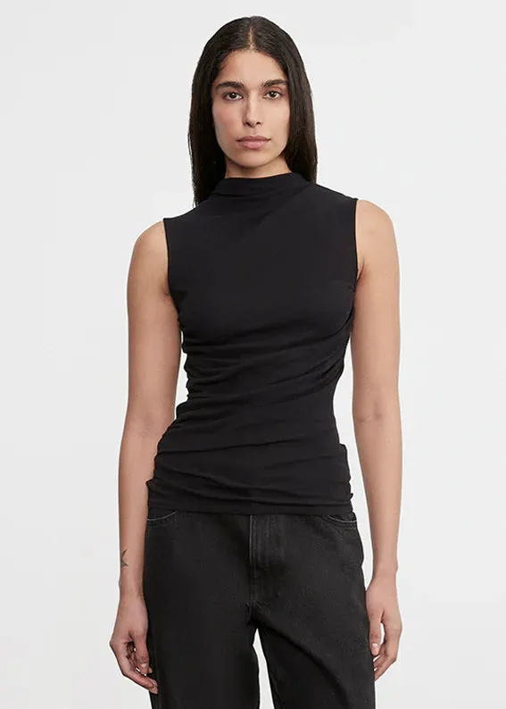 Enza Costa - Cashmere Sleeveless Twist Top - Black sold by Jessie Boutique product image thumbnail 2