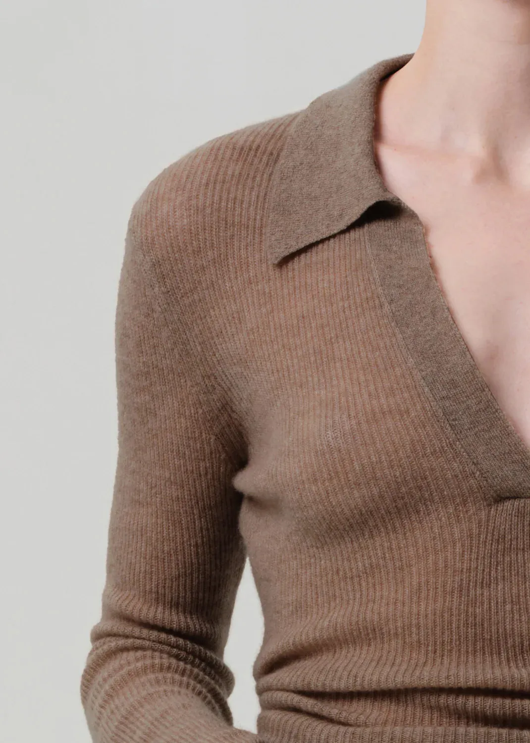Citizens of Humanity - Simone Polo Sweater - Mushroom sold by Jessie Boutique product image thumbnail 2