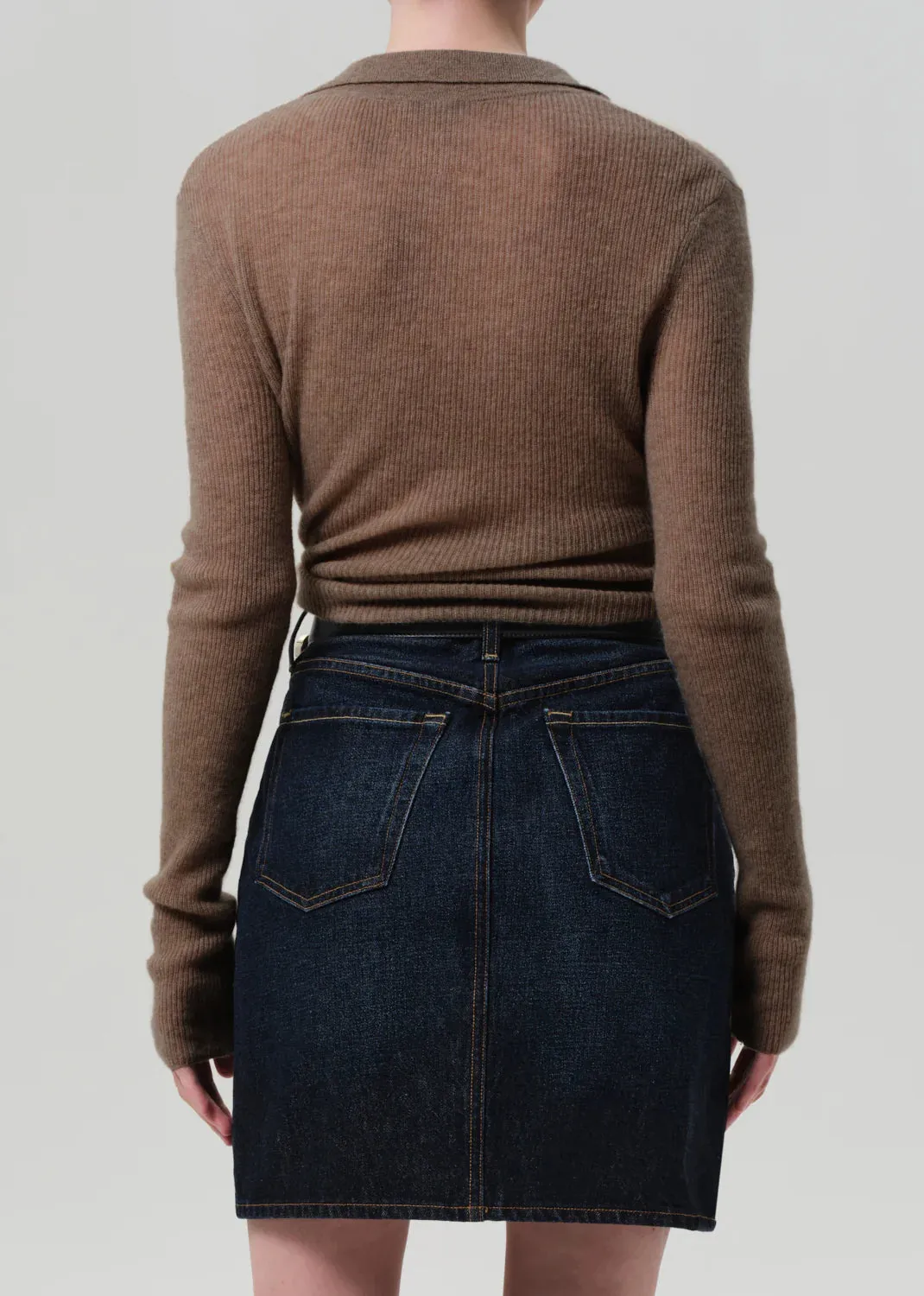 Citizens of Humanity - Simone Polo Sweater - Mushroom sold by Jessie Boutique product image thumbnail 3