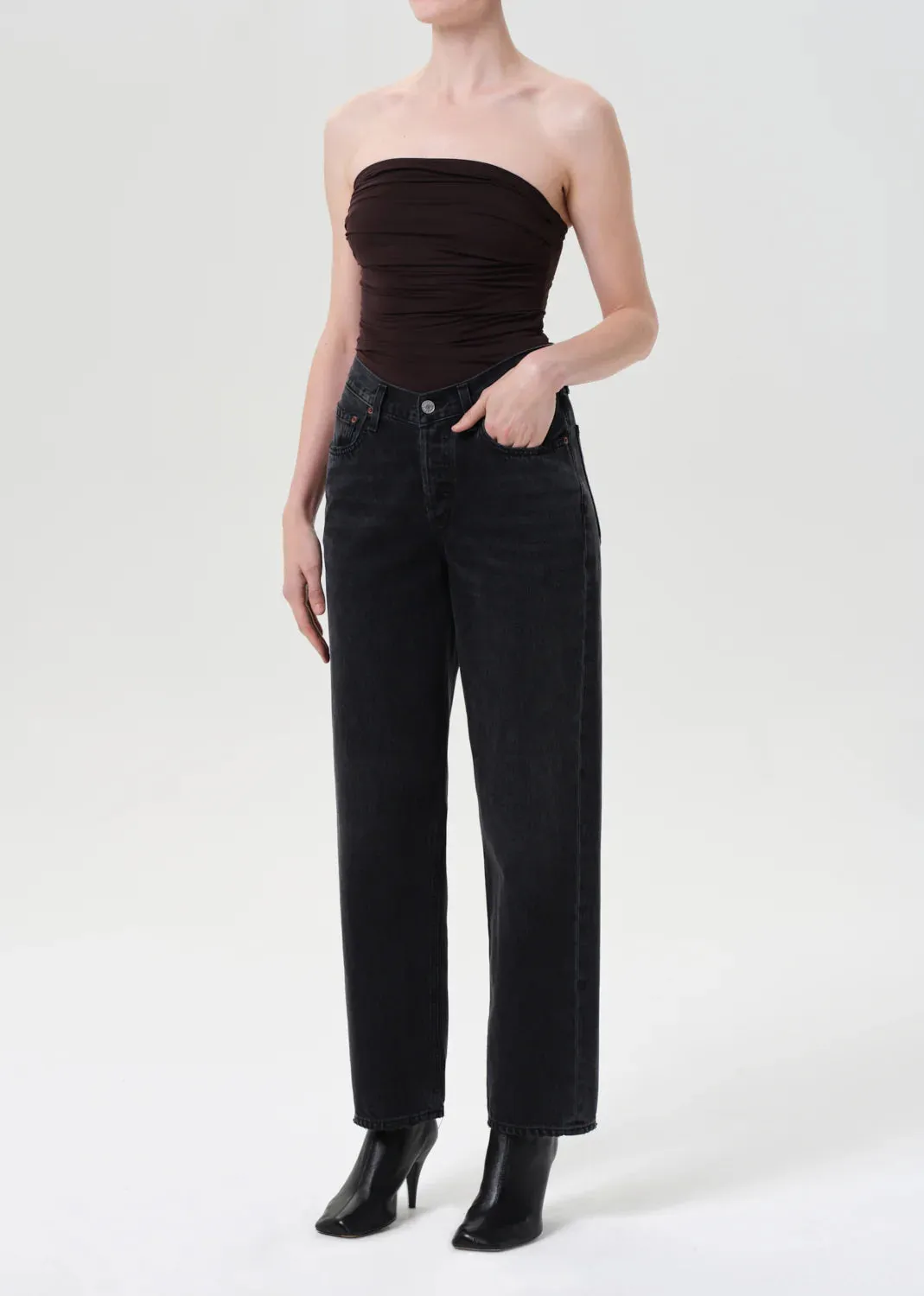 Agolde - Gwyneth Bodysuit - Chocolate sold by Jessie Boutique product image thumbnail 4