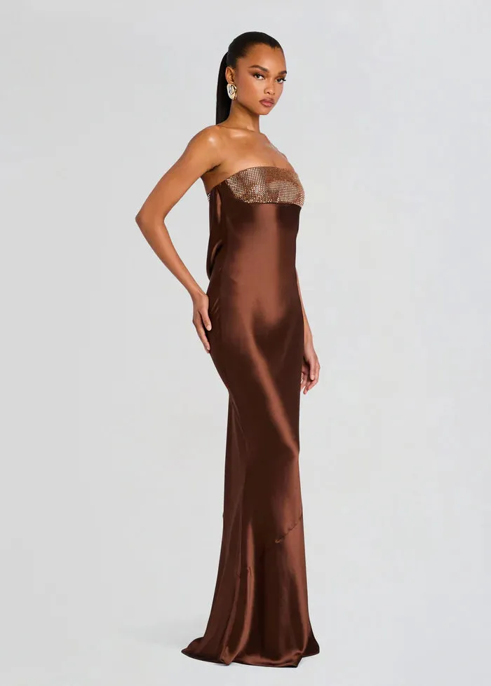 Retrofete - Graziella Embellished Dress - Espresso sold by Jessie Boutique product image thumbnail 5