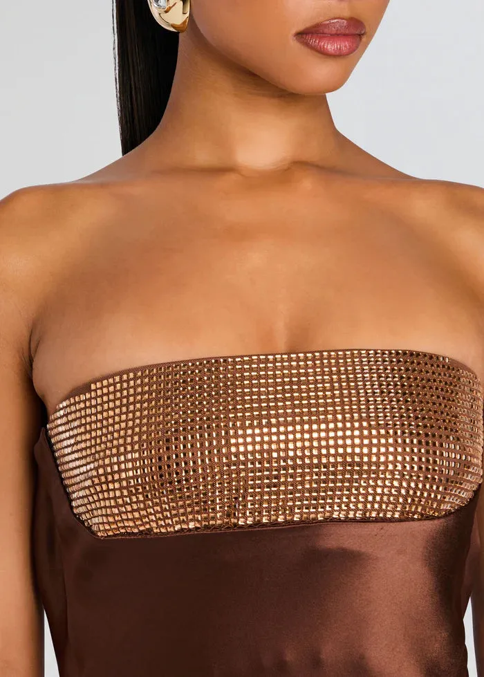 Retrofete - Graziella Embellished Dress - Espresso sold by Jessie Boutique product image thumbnail 4