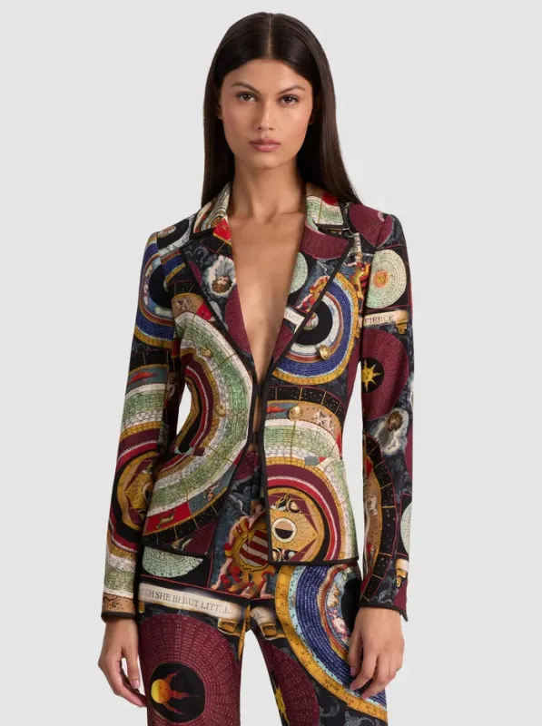 Alice + Olivia - Mya Printed Blazer - Hands Of Time sold by Jessie Boutique