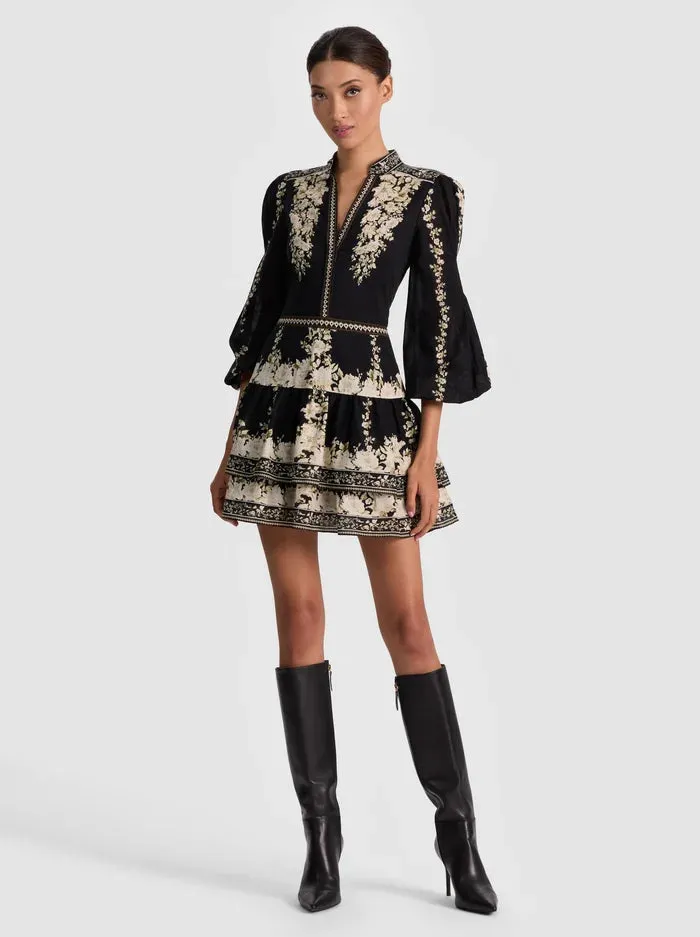 Alice + Olivia - Valencia Mini Dress - Free Falling sold by Jessie Boutique