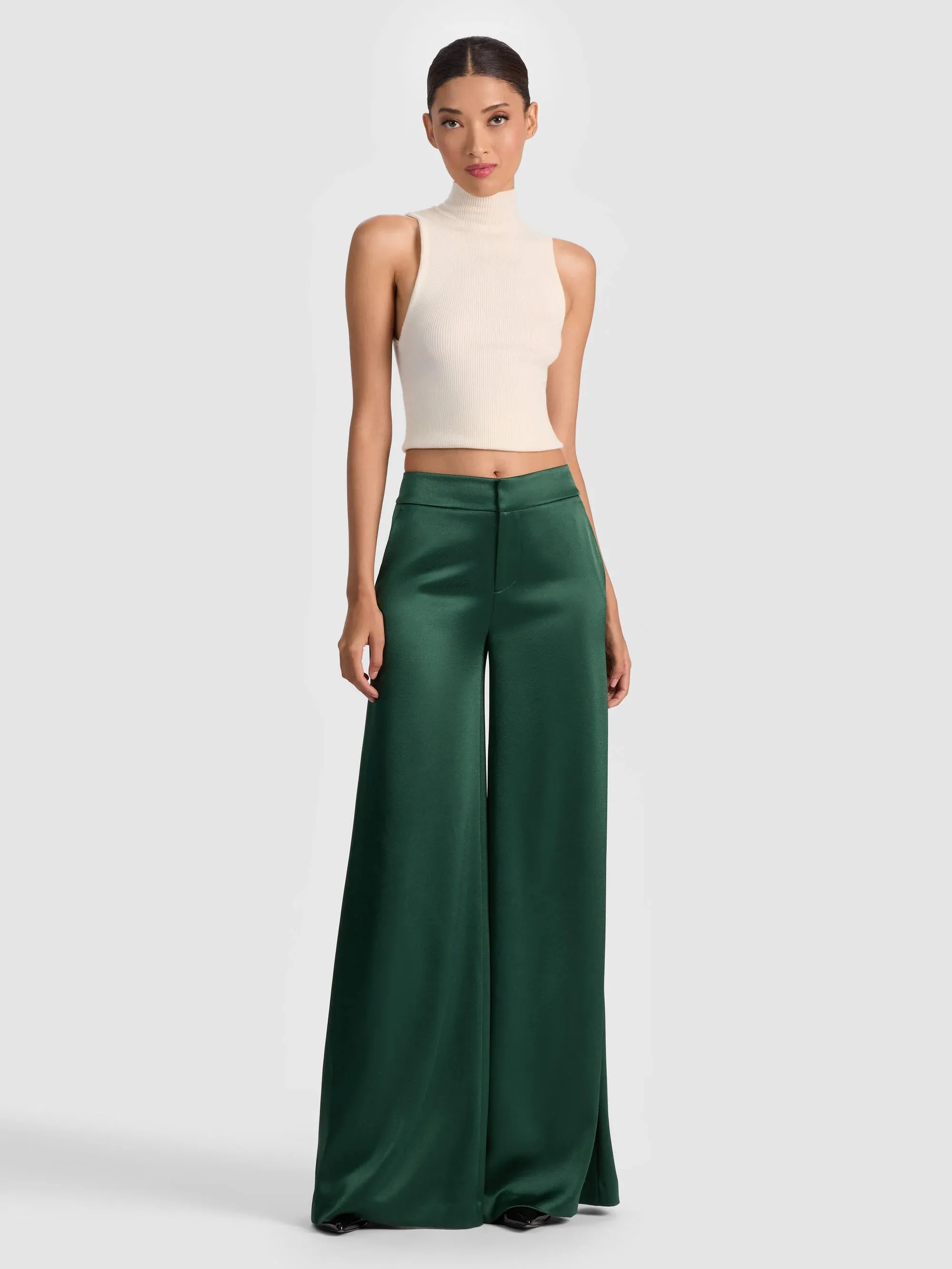 Alice + Olivia - Nessi Trouser - Green Mystique sold by Jessie Boutique product image thumbnail 2