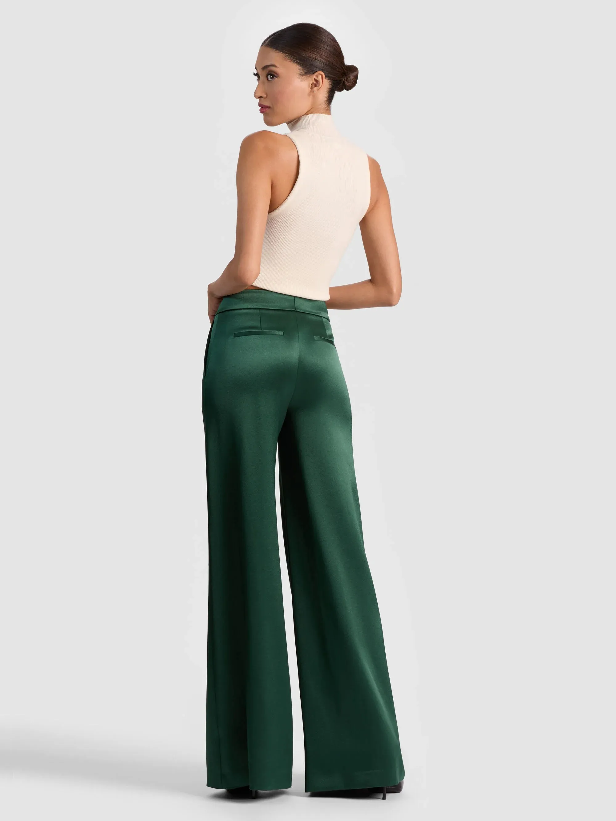 Alice + Olivia - Nessi Trouser - Green Mystique sold by Jessie Boutique product image thumbnail 3
