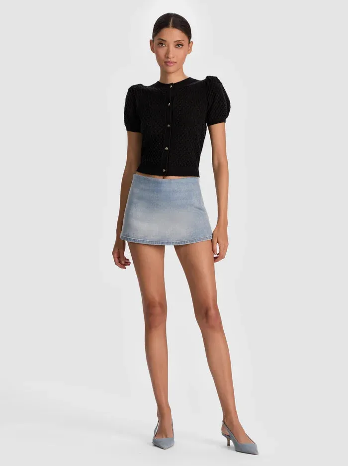 Alice + Olivia - Sabine Cashmere Cardigan - Black sold by Jessie Boutique product image thumbnail 2