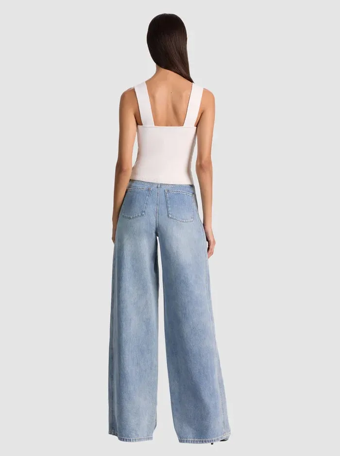 Alice + Olivia - Adrianna Knit Corset - Soft White sold by Jessie Boutique product image thumbnail 3