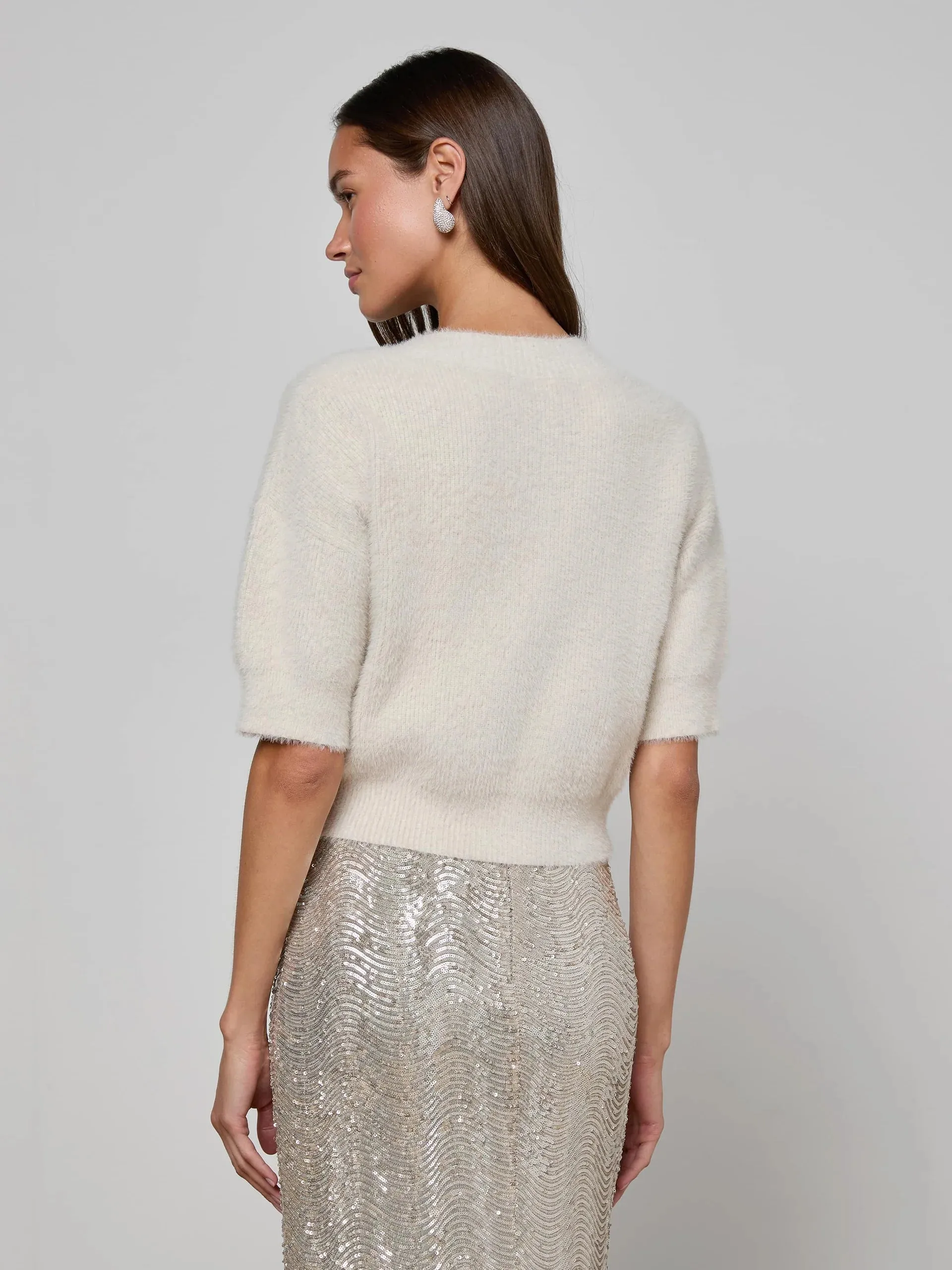 L'agence - Guinevere Sweater - Vintage White sold by Jessie Boutique product image thumbnail 2