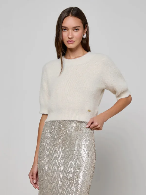 L'agence - Guinevere Sweater - Vintage White sold by Jessie Boutique