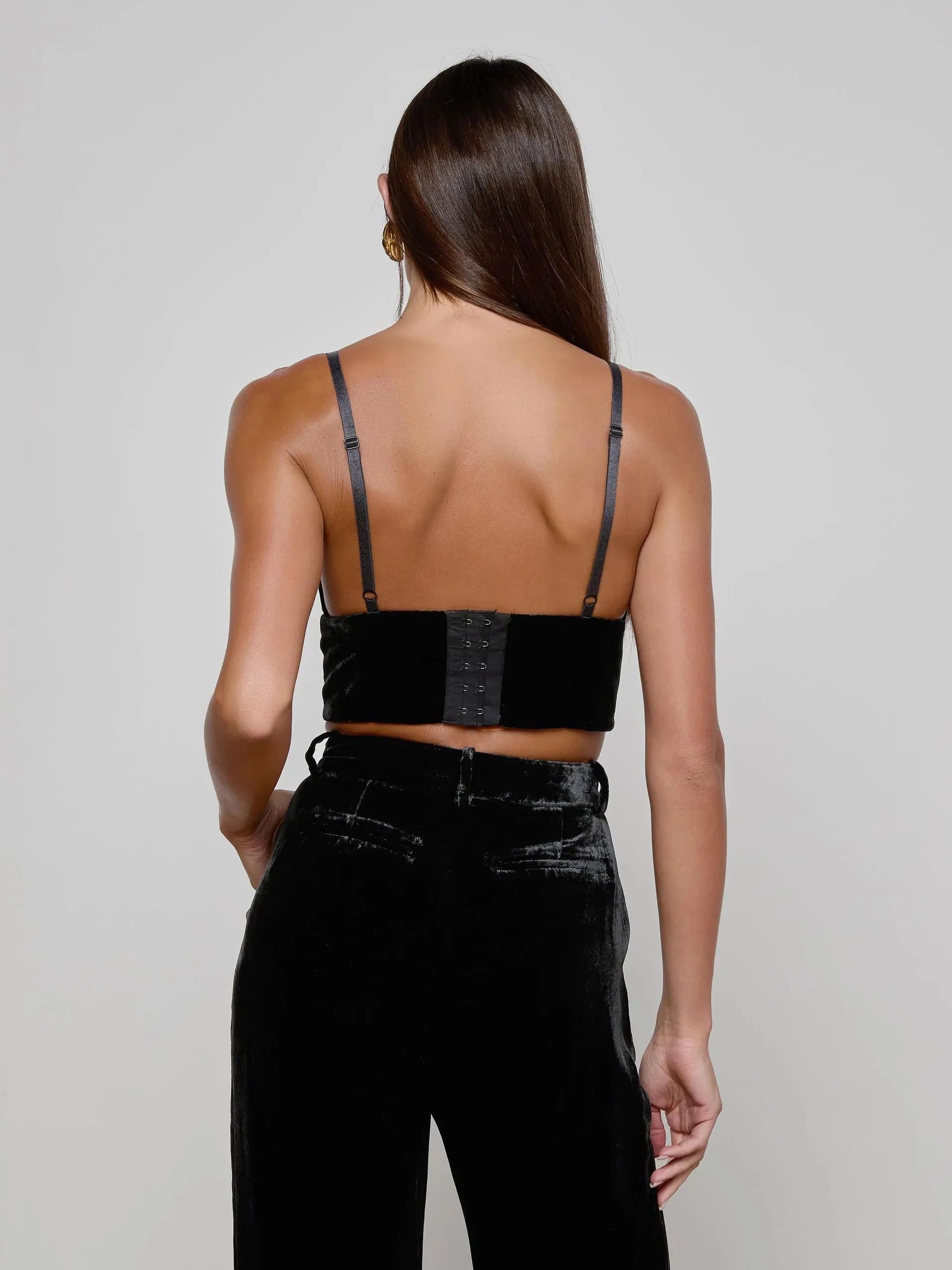 L'agence - Aislin Velvet Bralette - Black sold by Jessie Boutique product image thumbnail 3