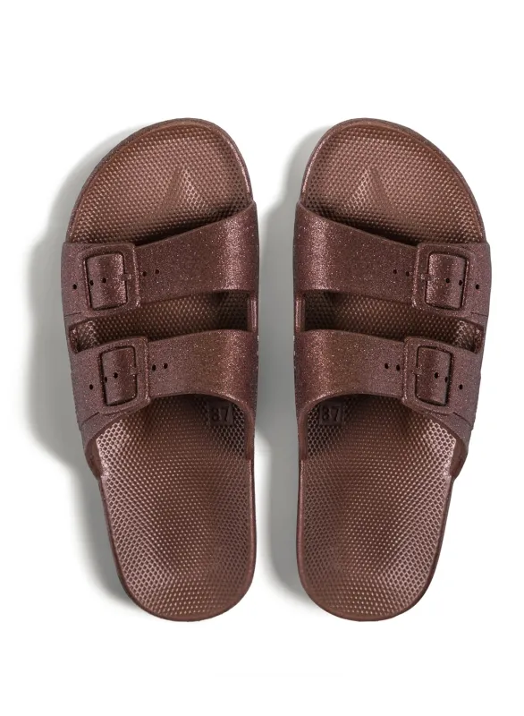 Freedom Moses - Adult Moses Sandal - Fancy Chocolate Glitter sold by Jessie Boutique