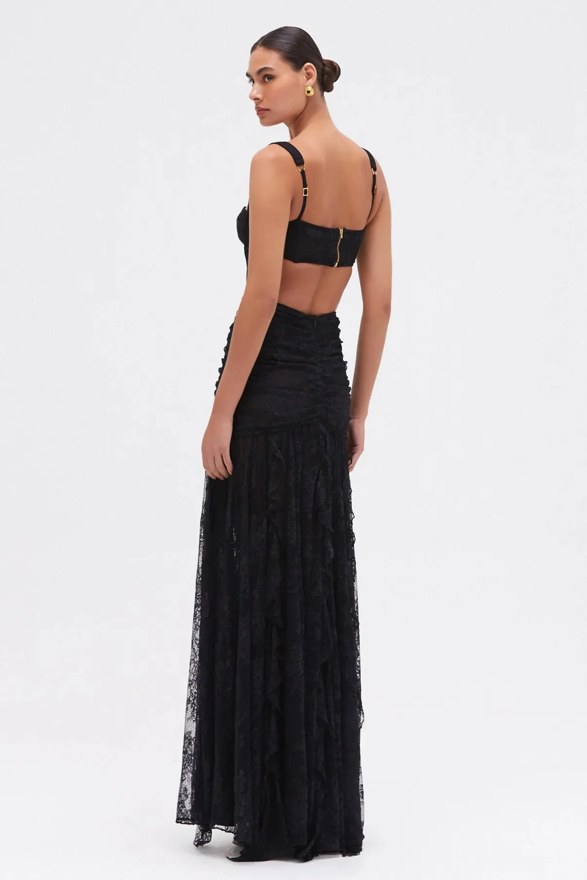 Patbo - Laila Lace Cut Out Gown - Black sold by Jessie Boutique product image thumbnail 4