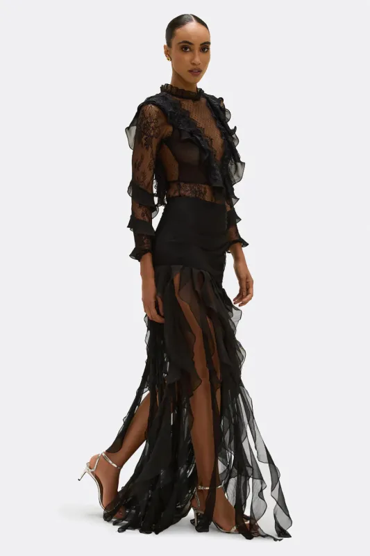 Patbo - Laila Lace Bodysuit - Black sold by Jessie Boutique