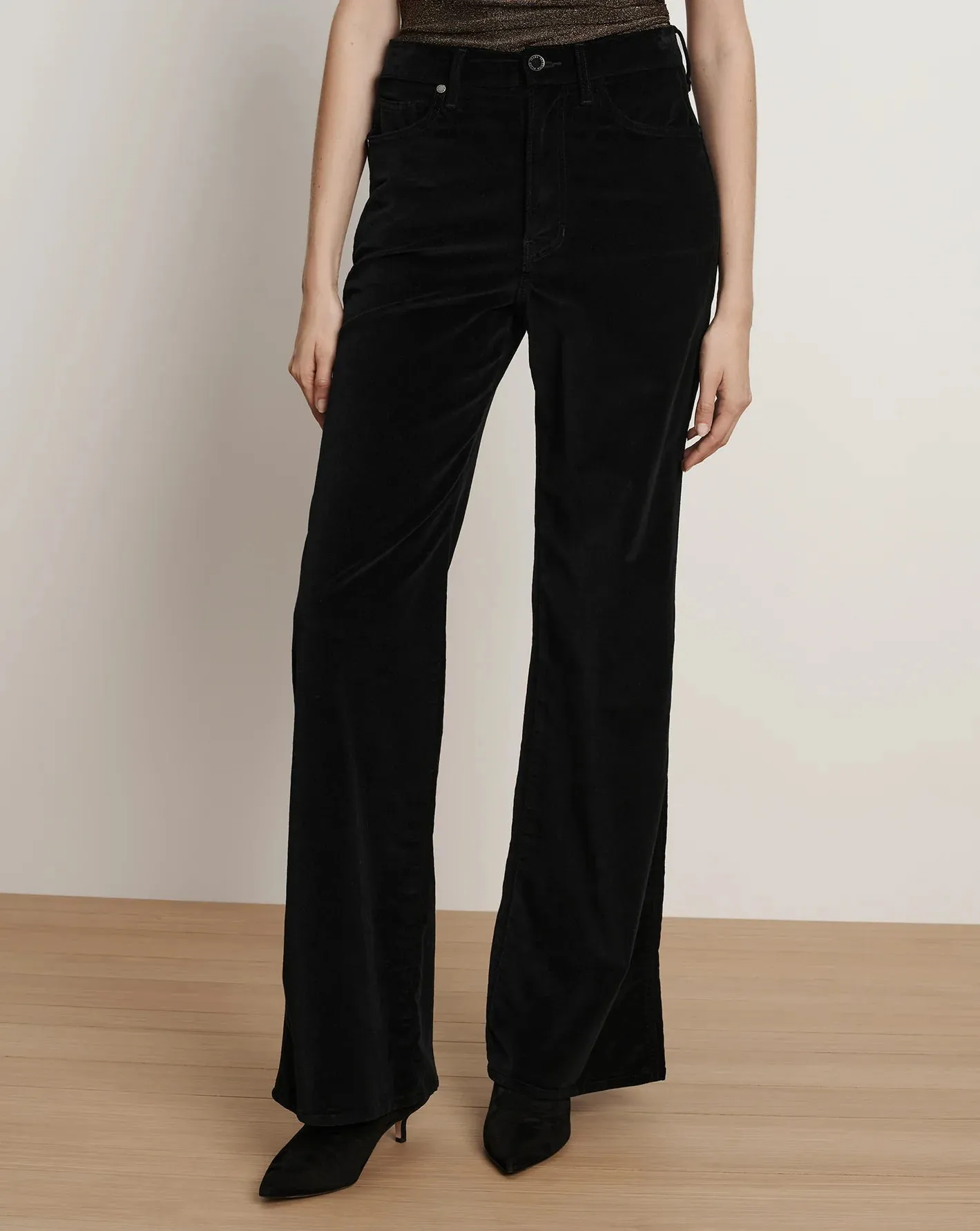Veronica Beard - Taylor Velvet Wide-Leg Pant - Black sold by Jessie Boutique product image thumbnail 2