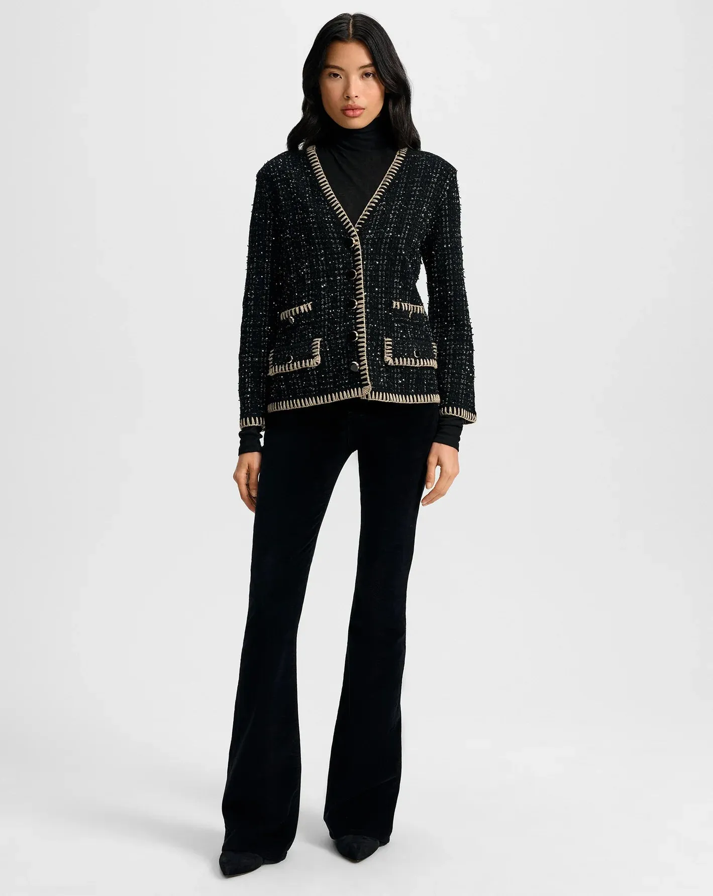 Veronica Beard - Ceriani Tweed Jacket - Black sold by Jessie Boutique product image thumbnail 2