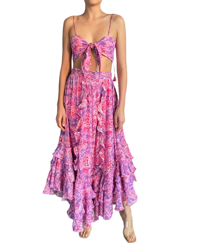 Rococo Sand - Lei Bandeau - Bubblegum Pink & Purple sold by Jessie Boutique